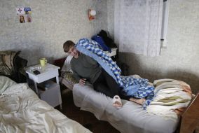 Student of transport lyceum in a hospital in Schaste city