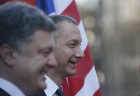 Petro Poroshenko and Boris Lozhkin