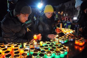 Мітинг, присвячений річниці Євромайдану