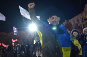 Мітинг, присвячений річниці Євромайдану