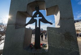 A memorial to the victims of Holodomor