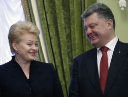 Dalia Grybauskaite and Petro Poroshenko