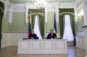 Dalia Grybauskaite and Petro Poroshenko