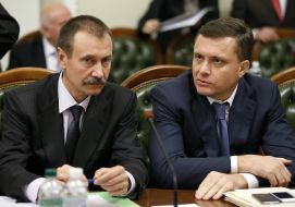 Mykhailo Papiyev and Sergey Lyovochkin