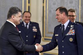 The meeting of Petr Poroshenko
