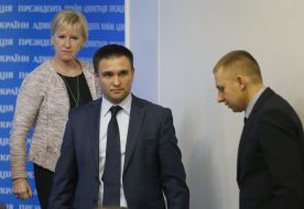 Pavel Klimkin and Margot Wallström