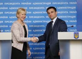 Pavel Klimkin and Margot Wallström