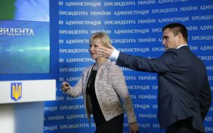 Pavel Klimkin and Margot Wallström