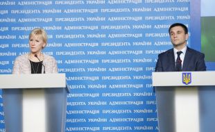 Pavel Klimkin and Margot Wallström