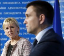 Pavel Klimkin and Margot Wallström
