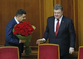 Vladimir Groisman and Petr Poroshenko