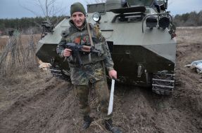 Ukrainian soldier