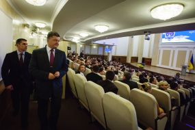 Petr Poroshenko and Vitaliy Yarema