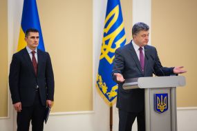 Petr Poroshenko and Vitaliy Yarema