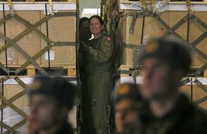 Cargo with a winter uniforms