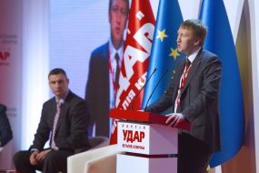 Vitaliy Klichko and Taras Kutovoy