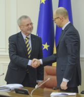 Вернер Хойер і Арсеній Яценюк