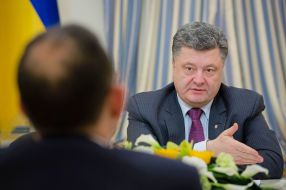 Meeting of Petro Poroshenko and Gianni Pittella