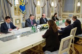 Meeting of Petro Poroshenko and Gianni Pittella
