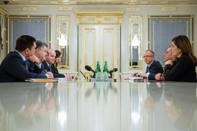 Meeting of Petro Poroshenko and Gianni Pittella