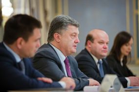 Meeting of Petro Poroshenko and Gianni Pittella