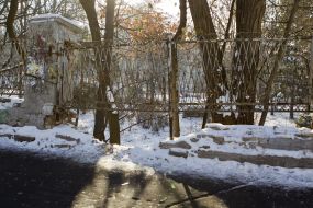 The fence on the boulevard Shevchenko