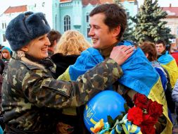 Meeting of 128th brigade soldiers