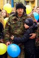 Meeting of 128th brigade soldiers