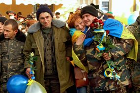 Meeting of 128th brigade soldiers