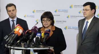 Aivaras Abromavicius, Natalia Yaresko and Alexander Kvitashvili