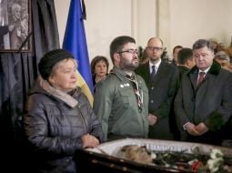 Farewell ceremony with Eugene Sverstiuk