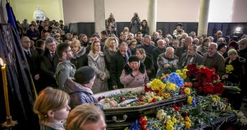 Farewell ceremony with Eugene Sverstiuk