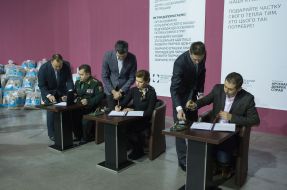 The signing of the memorandum