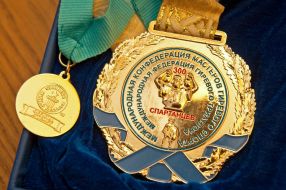 Guinness record medal and medal official representative of Guinness World Records