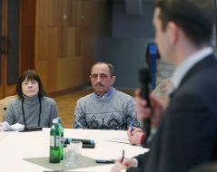 Relatives of the dead heroes