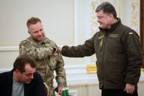 Petro Poroshenko and Sergey Korotkikh