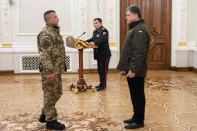 Meeting of Petro Poroshenko with "cyborgs"