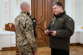 Meeting of Petro Poroshenko with "cyborgs"