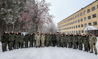 Marina Poroshenko during a meeting with the military