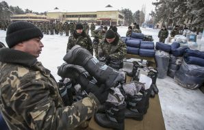 Marina Poroshenko during a meeting with the military