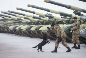 Military airfield in Chuhuyiv