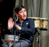 Member of gypsy jazz group