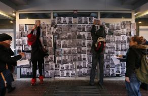 The protest action near the "Inter" office