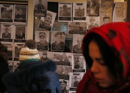 The protest action near the "Inter" office