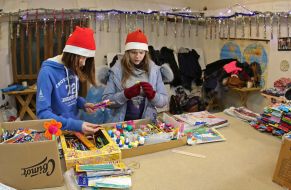 Volunteers at the "Factory of St. Nicholas"