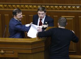 Oleg Lyashko and Oles Dovgiy