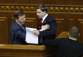 Oleg Lyashko and Oles Dovgiy