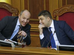 Vladimir Groysman and Andrey Parubiy