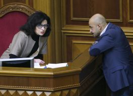 Oksana Syroed and Mustafa Nayem