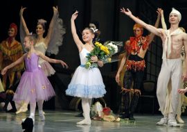 Aleksandra Chernenko during the ballet "Carnival of animals"